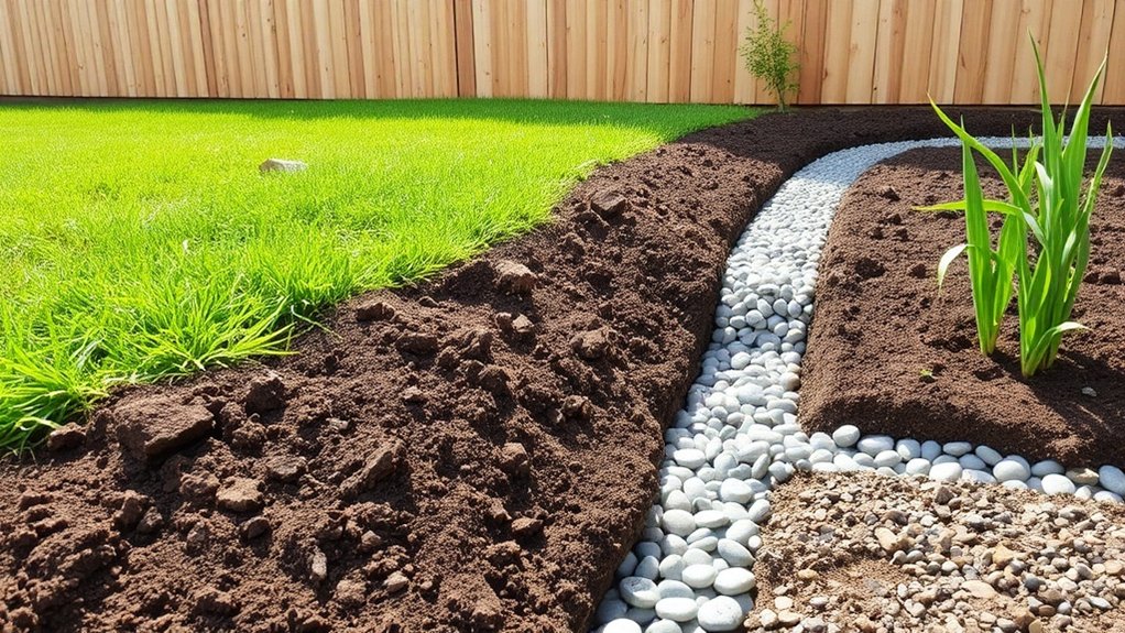 effective drainage near fences