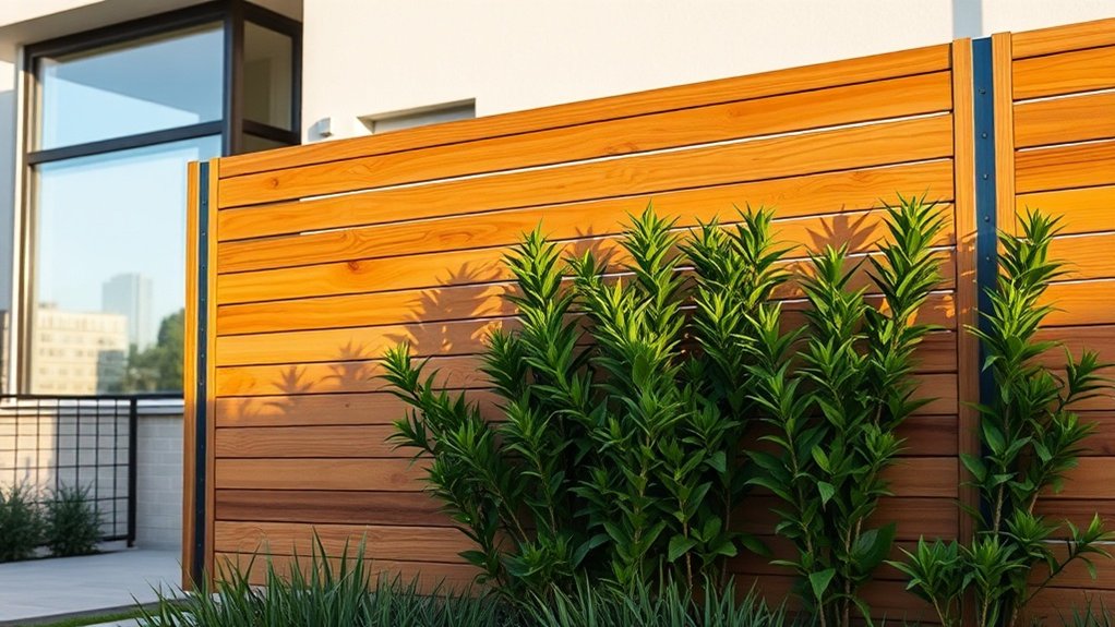 modern fencing enhances aesthetics