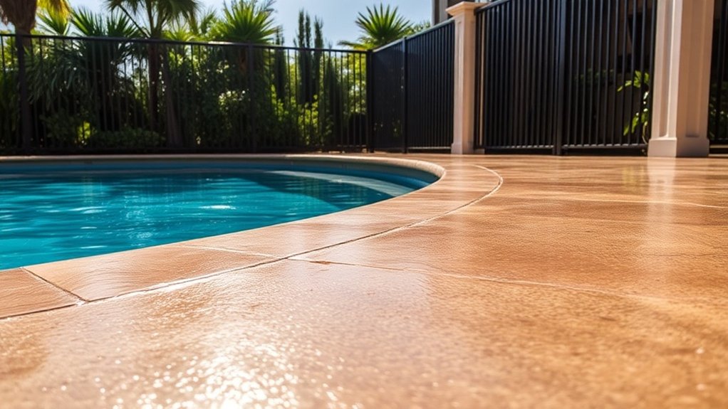 durable stylish pool concrete