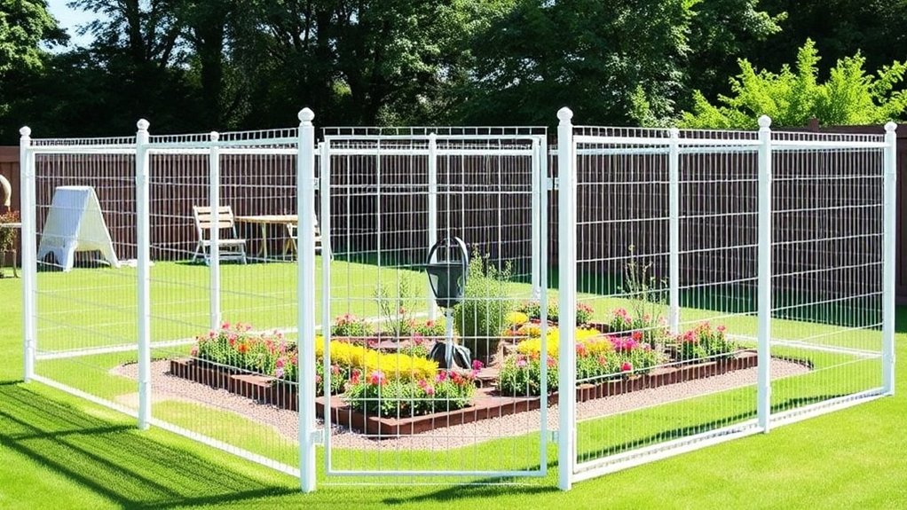 easy temporary fencing setup