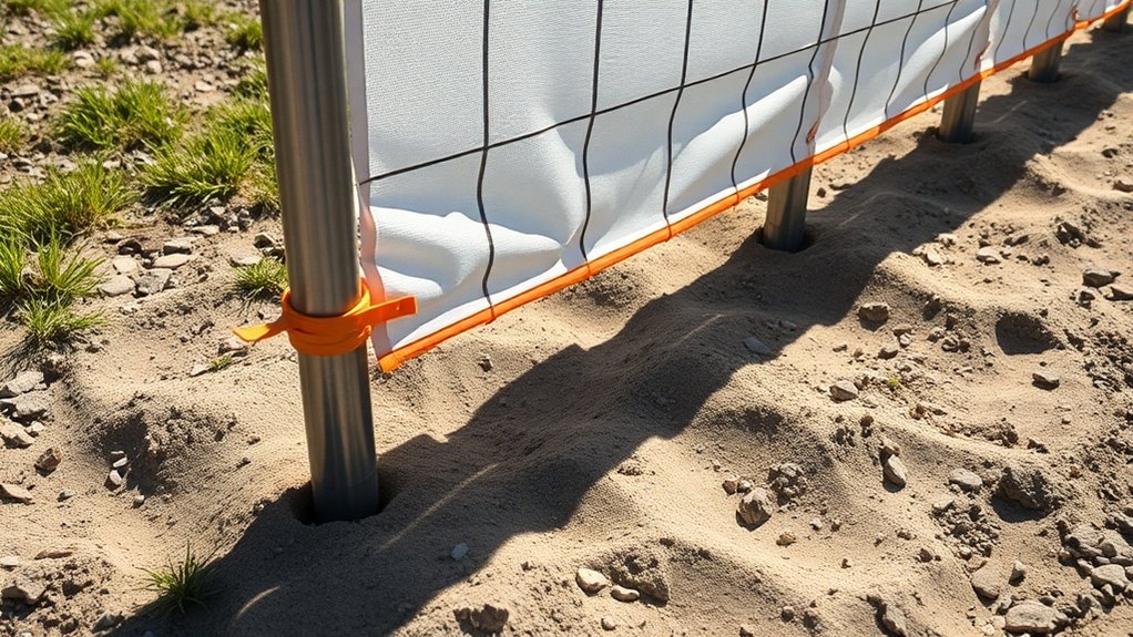enhancing temporary fence stability
