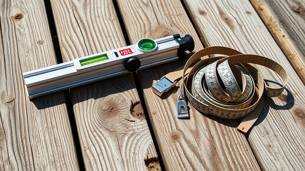 leveling tools ensure stability