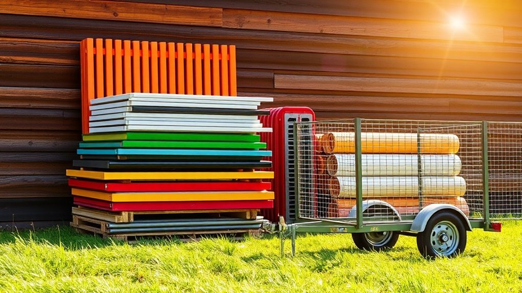 lightweight temporary fencing materials