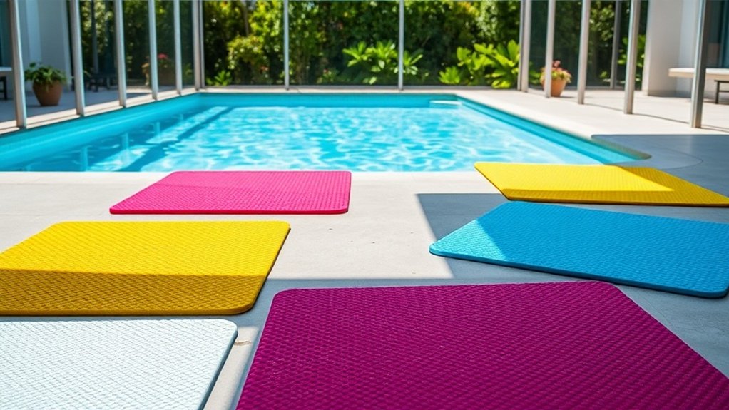 portable safety pool mats