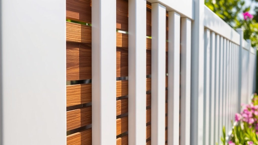 privacy slats material compatibility