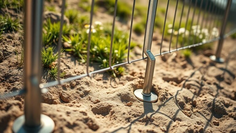 secure temporary fencing effectively