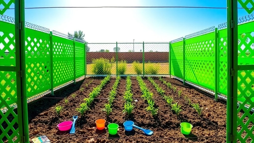 stable quick visible fencing