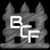 BCF Logo black background BCF letters only